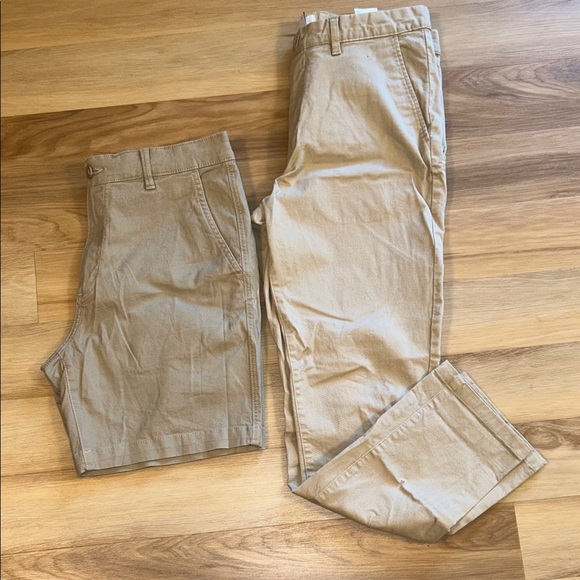 H&M Men's Khaki Chinos Shorts and Pants - Picture 1 of 2